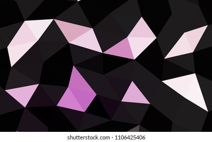 Light Purple vector abstract polygonal abstract polygonal. Colorful illustration in abstract style with gradient. The best triangular design for your business.