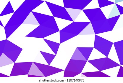 Light Purple vector abstract polygonal abstract polygonal. Modern geometrical abstract illustration with gradient. A completely new template for your business design.