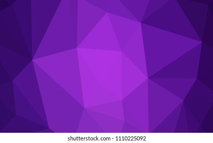 Light Purple vector abstract polygonal template. A sample with polygonal shapes. New template for your brand book.