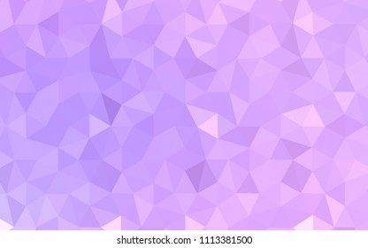 Light Purple vector abstract polygonal template. Colorful illustration in polygonal style with gradient. Best triangular design for your business.