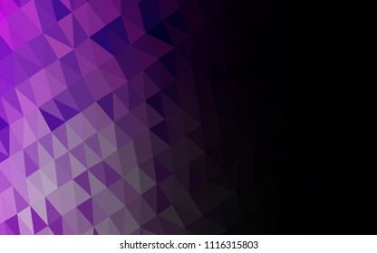 Light Purple vector abstract polygonal layout. Shining colored illustration in a Brand new style. A new texture for your design.