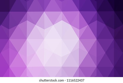 Light Purple vector abstract polygonal pattern. Elegant bright polygonal illustration with gradient. Brand new style for your business design.