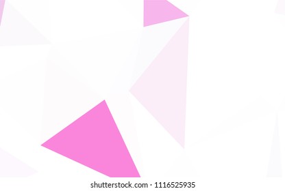 Light Purple vector abstract polygonal background. Modern abstract illustration with triangles. Triangular pattern for your design.