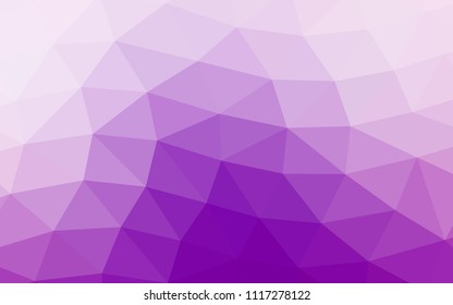 Light Purple vector abstract polygonal abstract polygonal. A vague abstract illustration with gradient. The textured pattern can be used for background.