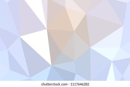 Light Purple vector abstract polygonal pattern. Triangular geometric sample with gradient.  Textured pattern for your backgrounds.