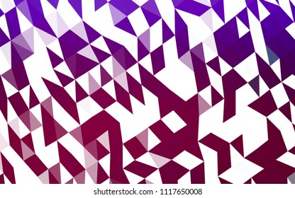 Light Purple vector abstract polygonal layout. Modern geometrical abstract illustration with gradient. Triangular pattern for your business design.