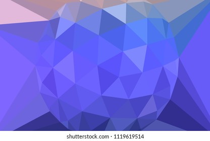 Light Purple vector abstract polygonal template with a gem in a centre. Colorful illustration with gradient. New template for your brand book.