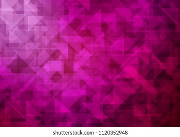 Light Purple vector abstract polygonal abstract polygonal. Shining illustration, which consist of triangles. Triangular pattern for your business design.