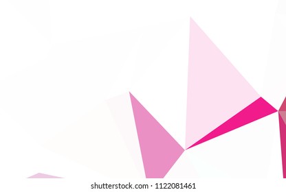 Light Purple vector abstract polygonal pattern. Modern abstract illustration with triangles. Triangular pattern for your design.