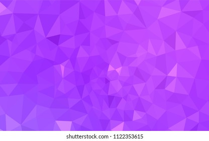 Light Purple vector abstract polygonal background. Colorful illustration in polygonal style with gradient. Best triangular design for your business.
