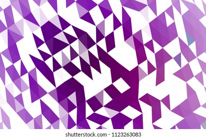 Light Purple vector abstract polygonal cover. Creative illustration in halftone style with gradient. The polygonal design can be used for your web site.