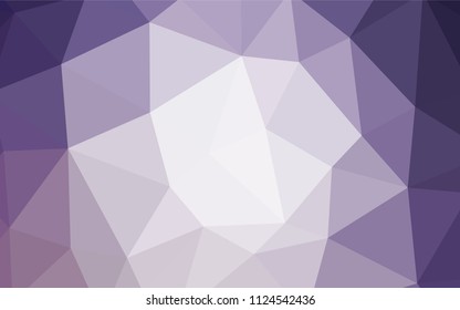 Light Purple vector abstract polygonal background. Shining colorful illustration with triangles. Pattern for a brand book's backdrop.