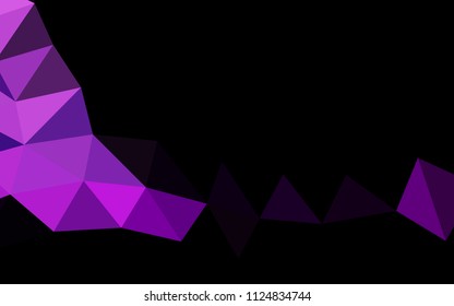 Light Purple vector abstract polygonal abstract polygonal. An elegant bright illustration with gradient. A new texture for your design.