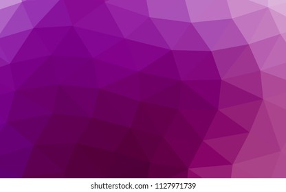 Light Purple vector abstract polygonal. Creative geometric illustration in Origami style with gradient. The template can be used as a background for cell phones.