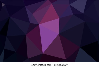 Light Purple vector abstract polygonal pattern. Polygonal abstract illustration with gradient. Brand new design for your business.