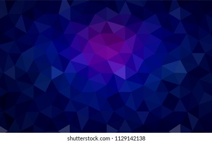 Light Purple vector abstract polygonal background. Shining colorful illustration with triangles. Template for cell phone's backgrounds.
