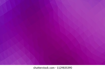 Light Purple vector abstract polygonal layout. Glitter abstract illustration with an elegant design. The template can be used as a background for cell phones.