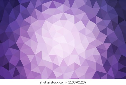 Light Purple vector abstract polygonal background. Glitter abstract illustration with an elegant triangles. Pattern for a brand book's backdrop.