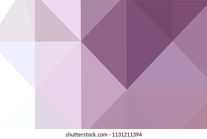 Light Purple vector abstract polygonal pattern. Creative geometric illustration in Origami style with gradient. That pattern can be used as a part of a brand book.