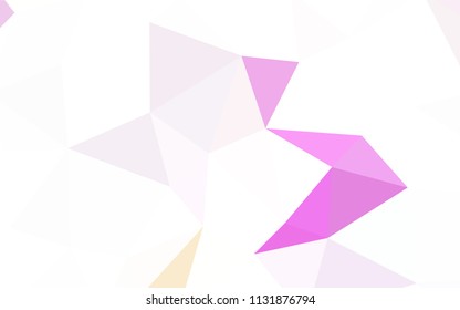 Light Purple vector abstract polygonal template. Creative geometric illustration in Origami style with gradient. A new texture for your web site.