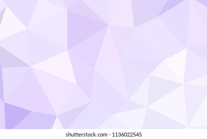 Light Purple vector abstract polygonal pattern. A completely new color illustration in a polygonal style. A completely new design for your leaflet.