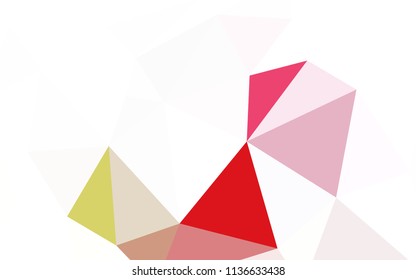 Light Purple vector abstract polygonal template. Colorful illustration in polygonal style with gradient. Textured pattern for your backgrounds.