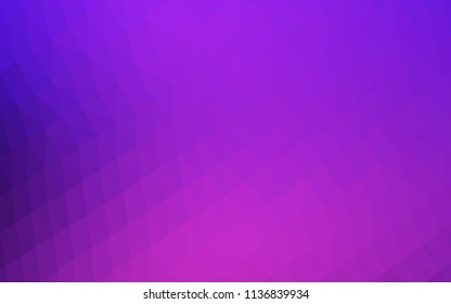 Light Purple vector abstract polygonal background. Colorful illustration in abstract style with gradient. Triangular pattern for your business design.
