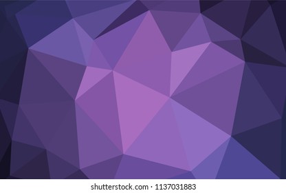 Light Purple vector abstract polygonal pattern. Elegant bright polygonal illustration with gradient. Textured pattern for your backgrounds.