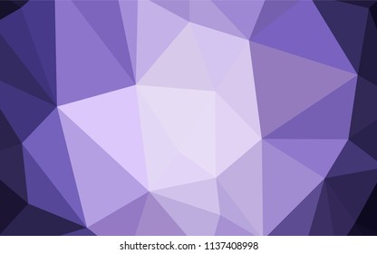 Light Purple vector abstract polygonal pattern. Creative geometric illustration in Origami style with gradient. Brand new style for your business design.