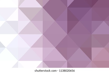 Light Purple vector abstract polygonal background. Elegant bright polygonal illustration with gradient. Brand new style for your business design.