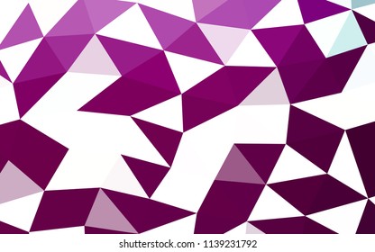 Light Purple vector abstract polygonal abstract polygonal. Geometric illustration in Origami style with gradient.  The textured pattern can be used for background.