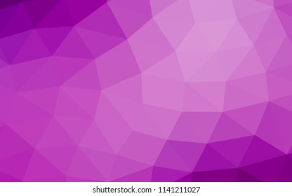 Light Purple vector abstract polygonal abstract polygonal. An elegant bright illustration with gradient. The elegant pattern can be used as part of a brand book.