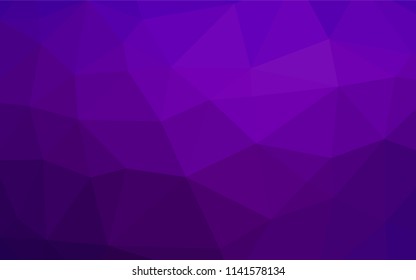 Light Purple vector abstract polygonal texture. Colorful illustration in abstract style with gradient. Brand new style for your business design.