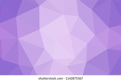 Light Purple vector abstract polygonal pattern. Geometric illustration in Origami style with gradient.  New template for your brand book.