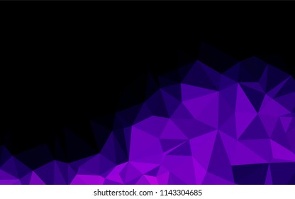 Light Purple vector abstract polygonal texture. A sample with polygonal shapes. A completely new template for your business design.