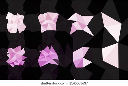 Light Purple vector abstract polygonal cover. An elegant bright illustration with gradient. The elegant pattern can be used as part of a brand book.