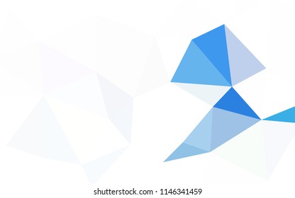 Light Purple vector abstract polygonal pattern. Elegant bright polygonal illustration with gradient. Brand new style for your business design.