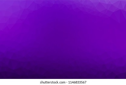 Light Purple vector abstract polygonal layout. Geometric illustration in Origami style with gradient.  The best triangular design for your business.