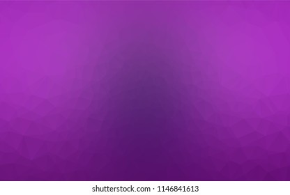 Light Purple vector abstract polygonal cover. Shining illustration, which consist of triangles. A completely new design for your business.