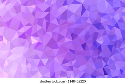 Light Purple vector abstract polygonal background. A sample with polygonal shapes. Template for cell phone's backgrounds.