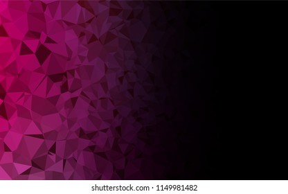 Light Purple vector abstract polygonal layout. Brand new colored illustration in blurry style with gradient. Brand new style for your business design.