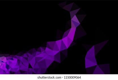 Light Purple vector abstract polygonal cover. An elegant bright illustration with gradient. A new texture for your design.