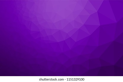 Light Purple vector abstract polygonal layout. Modern geometrical abstract illustration with gradient. Brand new design for your business.