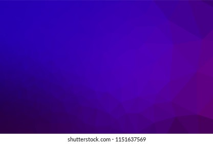 Light Purple vector abstract polygonal cover. A completely new color illustration in a vague style. The best triangular design for your business.
