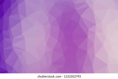 Light Purple vector abstract polygonal layout. Colorful abstract illustration with gradient. The textured pattern can be used for background.