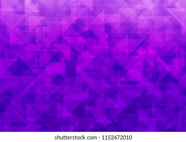 Light Purple vector abstract polygonal abstract polygonal. Creative geometric illustration in Origami style with gradient. The best triangular design for your business.