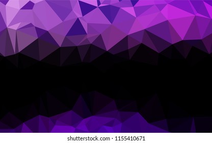 Light Purple vector abstract polygonal cover. Brand new colored illustration in blurry style with gradient. The elegant pattern can be used as part of a brand book.