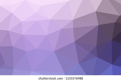 Light Purple vector abstract polygonal texture. A vague abstract illustration with gradient. The completely new template can be used for your brand book.
