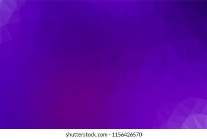 Light Purple vector abstract polygonal texture. Shining colored illustration in a Brand new style. The template can be used as a background for cell phones.