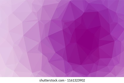 Light Purple vector abstract polygonal layout. A vague abstract illustration with gradient. The polygonal design can be used for your web site.